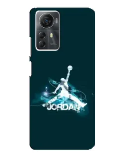 Чехол для ZTE Blade A72s с картинкой «Jordan Blue Fire»