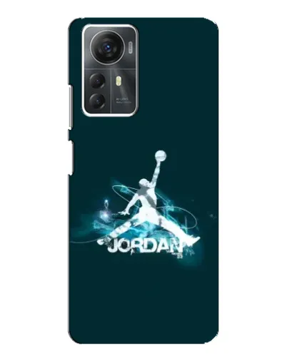Чехол для ZTE Blade A72s с картинкой «Jordan Blue Fire»