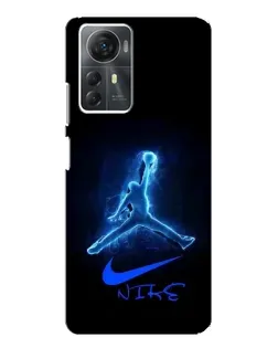 Чехол для ZTE Blade A72s с картинкой «Jordan Neon Blue»