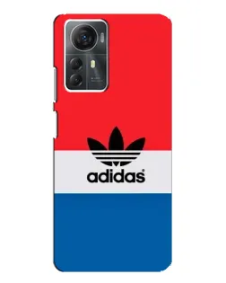 Чехол для ZTE Blade A72s с картинкой «Ретро блоки Adidas»