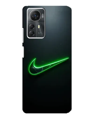 Чехол для ZTE Blade A72s с картинкой «Неоновый контур Nike»