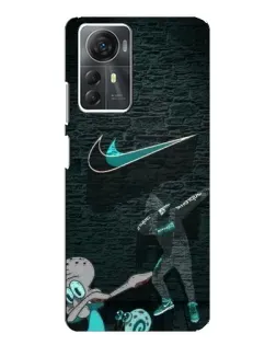 Чехол для ZTE Blade A72s с картинкой «Спортивный арт Nike»