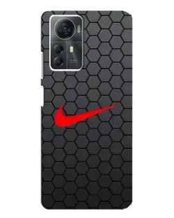 Чехол для ZTE Blade A72s с картинкой «Nike — карбоновая сетка»