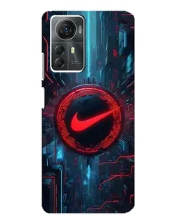 Чехол для ZTE Blade A72s с картинкой «Техногенный стиль Nike»