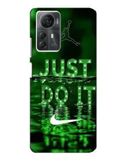 Чехол для ZTE Blade A72s с картинкой «Зеленый неоновый Nike»