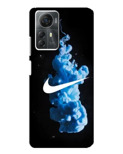Чехол для ZTE Blade A72s с картинкой «Nike и синий дым»