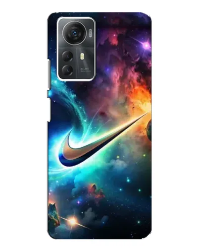 Чехол для ZTE Blade A72s с картинкой «Космический Nike Swoosh»