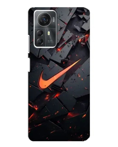 Чехол для ZTE Blade A72s с картинкой «Nike — эффект разломов»