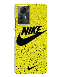 Чехол для ZTE Blade A72s с картинкой «Желтый текстурный Nike»