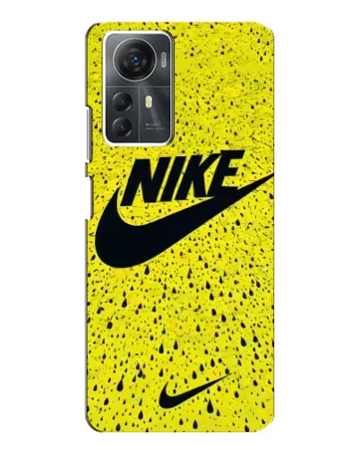 Чехол для ZTE Blade A72s с картинкой «Желтый текстурный Nike»