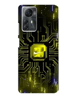 Чехол для ZTE Blade A72s с картинкой «Nike — золотая искра»