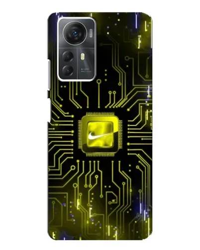 Чехол для ZTE Blade A72s с картинкой «Nike — золотая искра»