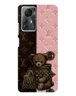 Чехол для ZTE Blade A72s с картинкой «Мишка в стиле LV»