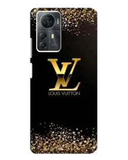 Чехол для ZTE Blade A72s с картинкой «LV — золотые искры»