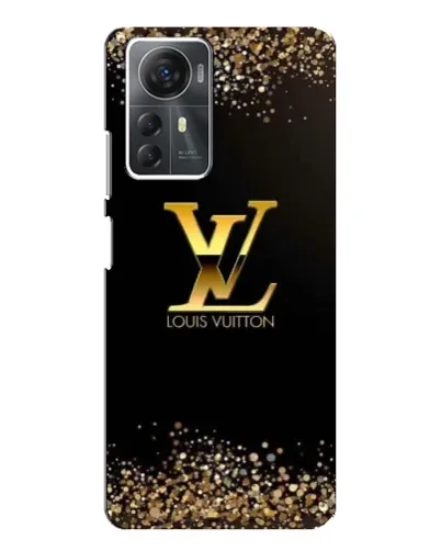 Чехол для ZTE Blade A72s с картинкой «LV — золотые искры»