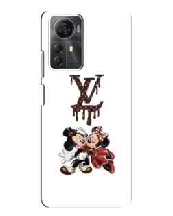 Чехол для ZTE Blade A72s с картинкой «LV и Микки Маус»