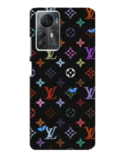Чехол для ZTE Blade A72s с картинкой «Цветная монограмма LV»