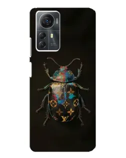 Чехол для ZTE Blade A72s с картинкой «LV — мраморный принт»