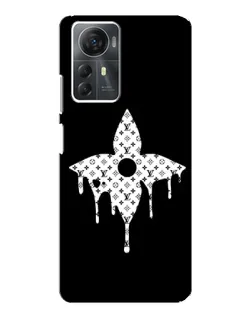 Чехол для ZTE Blade A72s с картинкой «Цветочная монограмма»