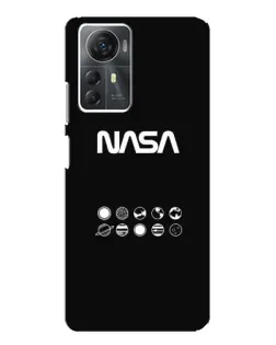 Чехол для ZTE Blade A72s с картинкой «NASA — технический принт»