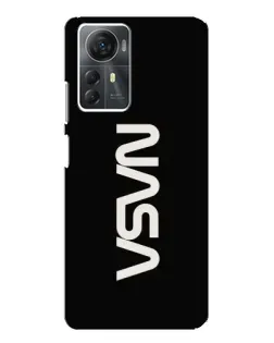 Чехол для ZTE Blade A72s с картинкой «NASA — вертикальный логотип»