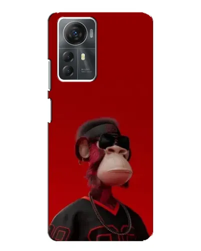 Чехол для ZTE Blade A72s с картинкой «Bored Ape в красном» Чехол для ZTE Blade A72s с картинкой «Bored Ape в красном»