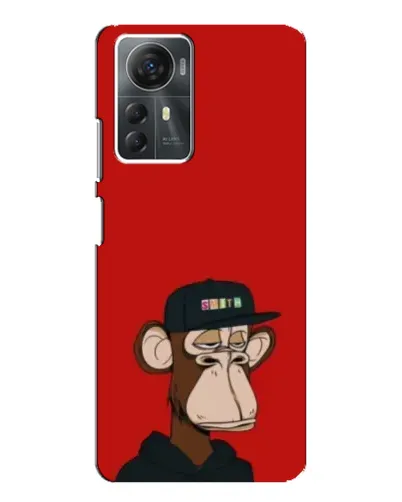 Чехол для ZTE Blade A72s с картинкой «Bored Ape — красный фон» Чехол для ZTE Blade A72s с картинкой «Bored Ape — красный фон»