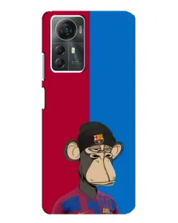 Чехол для ZTE Blade A72s с картинкой «Bored Ape — фанат Барсы»