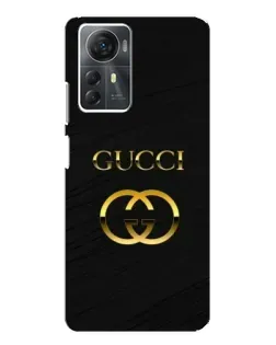 Чехол для ZTE Blade A72s с картинкой «Золотой логотип Gucci»