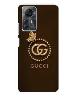 Чехол для ZTE Blade A72s с картинкой «Gucci — золотая бабочка»