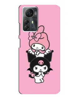 Чехол для ZTE Blade A72s с картинкой «My Melody и Kuromi»