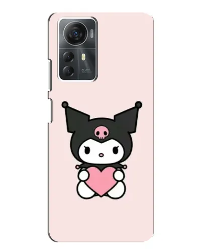 Чехол для ZTE Blade A72s с картинкой «Kuromi и сердце»