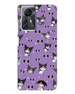 Чехол для ZTE Blade A72s с картинкой «Kuromi — паттерн»