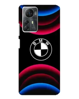 Чохол для ZTE Blade A72s з картинкою «Логотип BMW та неонові дуги»