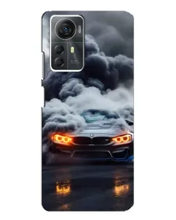 Чохол для ZTE Blade A72s з картинкою «BMW у диму»