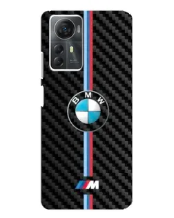 Чохол для ZTE Blade A72s з картинкою «Емблема BMW та карбон»
