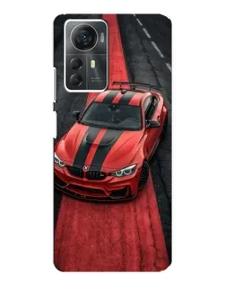 Чохол для ZTE Blade A72s з картинкою «BMW на червоній доріжці»