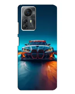 Чехол для ZTE Blade A72s с картинкой «BMW — огни неона»