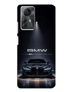 Чехол для ZTE Blade A72s с картинкой «BMW сквозь ночной город»