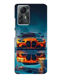 Чехол для ZTE Blade A72s с картинкой «BMW — золотая эмблема»