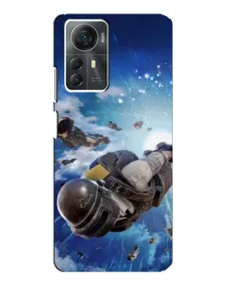 Чохол для ZTE Blade A72s з картинкою «Десант PUBG — стрибок»