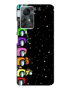 Чехол для ZTE Blade A72s с картинкой «Команда Among Us»