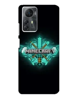 Чохол для ZTE Blade A72s з картинкою «Minecraft Diamond лого»