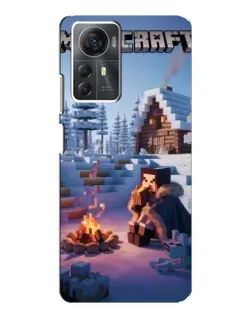 Чохол для ZTE Blade A72s з картинкою «Зимовий Minecraft»