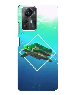 Чехол для ZTE Blade A72s с картинкой «Черепаха Minecraft»