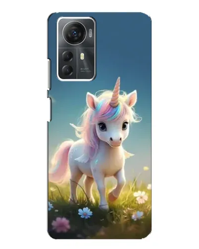 Чехол для ZTE Blade A72s с картинкой «Единорог на поляне»