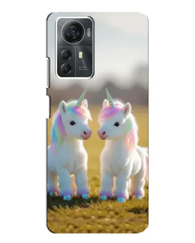 Чехол для ZTE Blade A72s с картинкой «Пара единорогов»