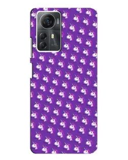 Чехол для ZTE Blade A72s с картинкой «Единороги на фиолетовом»