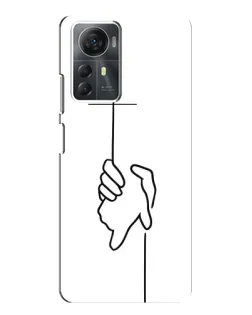 Чехол для ZTE Blade A72s с картинкой «Рука держит» Чехол для ZTE Blade A72s с картинкой «Рука держит»