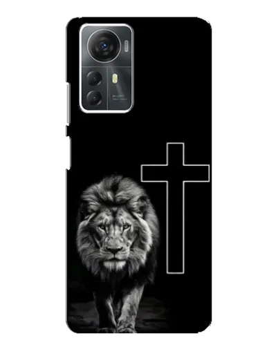 Чехол для ZTE Blade A72s с картинкой «Лев и Крест»
